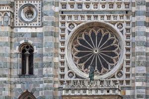 MONZA, ITALY, 2010. Large round window of the Cathedral photo