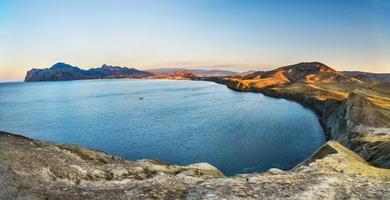 mountain and sea photo