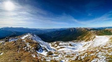 Fantastic landscape almost snow-capped photo