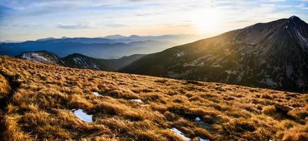 Fantastic landscape almost snow-capped photo