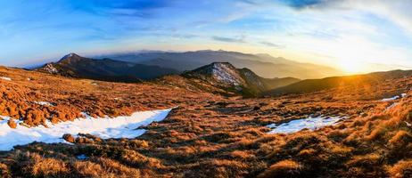 Fantastic landscape almost snow-capped photo