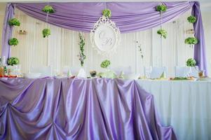 laid wedding banquet table