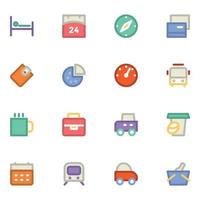 Trendy Bus Concepts vector