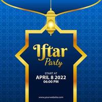 Iftar Party Design Template vector