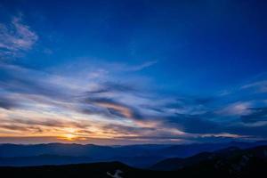 colorful sky with sun background photo