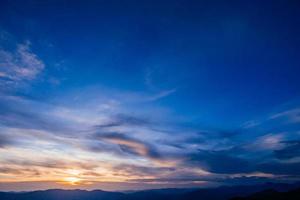 colorful sky with sun background photo