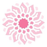 Pink Pastel Flower. vector