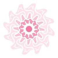 Pink Pastel Flower. vector