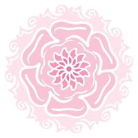 Pink Pastel Flower. vector