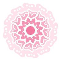 Pink Pastel Flower. vector