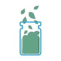 Pieces in Bottle. vector