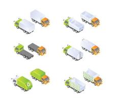 icon about truck in isometric style vector