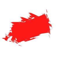 Abstract red hand drawn grunge painting handdrawn style vector