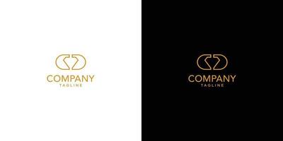 Simple and luxury diamond logo design vector