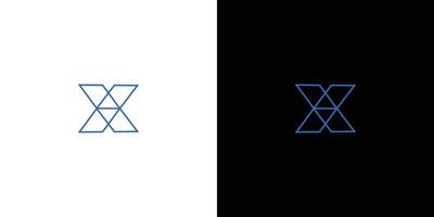Sophisticated and modern letter X initials logo design vector