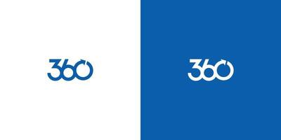 Simple and modern 360 degree logo design vector