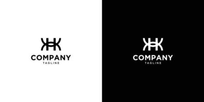 Unique and modern KHK initials logo design vector