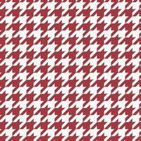 Houndstooth traditional seamless pattern scarlet red color background. Use for fabric, textile, interior decoration elements, upholstery, wrapping. vector