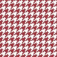 Houndstooth traditional seamless pattern scarlet red color background. Use for fabric, textile, interior decoration elements, upholstery, wrapping. vector