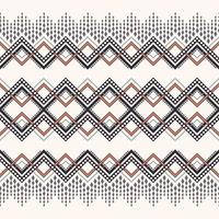 línea cuadrada geométrica zig zag forma étnica marruecos crema marrón estilo de color moderno sin costuras patrón de fondo. uso para telas, textiles, elementos de decoración de interiores, tapicería, envoltura. vector