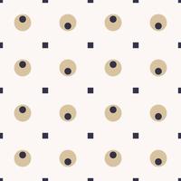 Small geometric circle square grid seamless pattern background with contemporary color. Use for fabric, textile, interior decoration elements, upholstery, wrapping. vector
