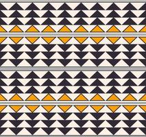 Abstract simple geometric triangle shape seamless pattern background. Ethnic tribal black-yellow color design. Use for fabric, textile, interior decoration elements, upholstery, wrapping. vector