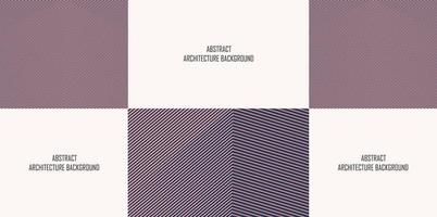 Abstract architecture background with space for texts. Close up line building corner pattern trendy color design. Use for digital template, banner, brochure, backdrop, social media ads, cover. vector