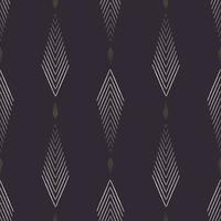 Luxury ethnic small lines in herringbone shape seamless pattern on black background. Use for fabric, textile, interior decoration elements, upholstery, wrapping. vector