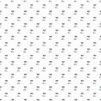 Z letters design with blue color stroke on white seamless pattern background. vector