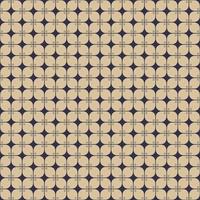 Simple Indonesian batik Kawung geometric shape seamless pattern contemporary color background. Use for fabric, textile, interior decoration elements, wrapping. vector