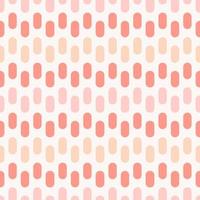 Pastel pink feminine tint color small geometric round rectangle shape seamless pattern background. Use for fabric, textile, interior decoration elements, wrapping. vector