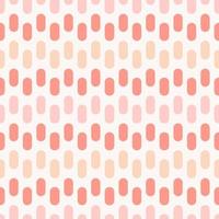 Pastel pink feminine tint color small geometric round rectangle shape seamless pattern background. Use for fabric, textile, interior decoration elements, wrapping. vector