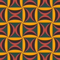 Abstract African colorful ethnic half circle shape seamless pattern background. Use for fabric, textile, interior decoration elements, wrapping. vector