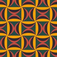 Abstract African colorful ethnic half circle shape seamless pattern background. Use for fabric, textile, interior decoration elements, wrapping. vector