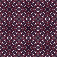 Geometric flower shape grid seamless pattern on red purple color background. Batik or sarong pattern. Use for fabric, textile, interior decoration elements, upholstery, packaging, wrapping. vector