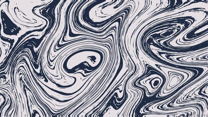Abstract modern watercolor painting in liquid marble pattern background.