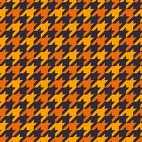 Black houndstooth traditional seamless pattern on colorful yellow background. Use for fabric, textile, interior decoration elements, wrapping. vector