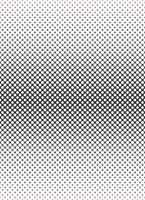 Geometric shape from hexagon to small 4 point star vertical halftone seamless pattern black and white monochrome color background. Distressed fade pattern. vector