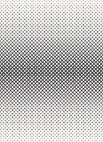 Geometric shape from hexagon to small 4 point star vertical halftone seamless pattern black and white monochrome color background. Distressed fade pattern. vector