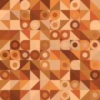 Fondo de patrón sin costuras de color marrón de moda de forma geométrica aleatoria pequeña abstracta. uso para portada, plantilla de negocio digital, envoltura. vector
