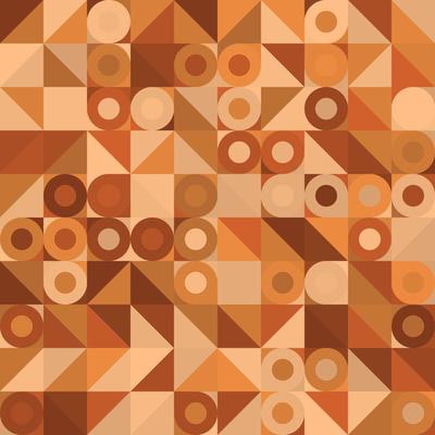 Abstract small random geometric shape trendy brown color seamless pattern background. Use for cover, digital business template, wrapping.