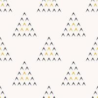 Black-yellow small triangle in big shape seamless pattern background. Simple and minimal design. Use for cover, fabric, textile, interior decoration elements, upholstery, wrapping. vector
