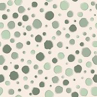 Abstract random geometric irregular circle shape seamless background. Natural pastel color organic pattern. Use for fabric, textile, cover, interior decoration elements, wrapping. vector