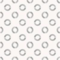 Geometric random grey color small dash line stroke in circle shape seamless pattern background. Use for fabric, textile, interior decoration elements, upholstery, wrapping. vector