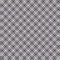 Geometric small circle in square grid checkered black-white monochrome color seamless pattern background. Use for fabric, textile, interior decoration elements, upholstery, wrapping. vector