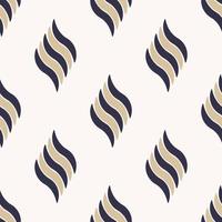Abstract small wavy line in diamond or rhombus shape seamless pattern background. Contemporary color design. Use for fabric, textile, interior decoration elements, upholstery, wrapping. vector