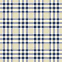 Modern white-cream and blue color ethnic gingham tartan plaid square shape seamless pattern background. Use for fabric, textile, interior decoration elements, upholstery, wrapping. vector