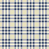 Modern white-cream and blue color ethnic gingham tartan plaid square shape seamless pattern background. Use for fabric, textile, interior decoration elements, upholstery, wrapping. vector