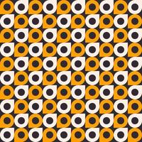 Abstract small circle with corners geometric shape modern trendy color seamless pattern background. Use for cover, fabric, textile, interior decoration elements, upholstery, wrapping. vector
