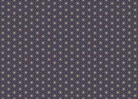 Isometric geometry line grid on dark blue seamless background. Japanese asanoha pattern contemporary color design. Use for fabric, textile, interior decoration elements, upholstery, wrapping. vector